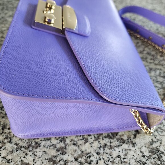 NWT Furla Metropolis Shoulder Bag – Giglio Purple 💜✨ (#59) - Picture 6 of 9